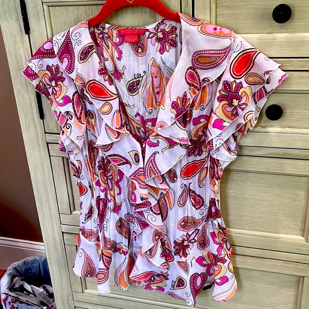 Floral pink tank top _ Sunny Leigh